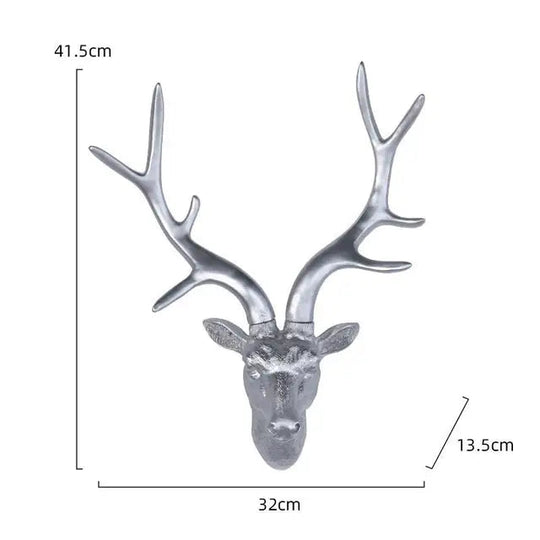 Décoration Murale Tête de Cerf 3D Rustique 0