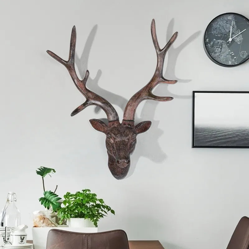 Décoration Murale Tête de Cerf 3D Rustique 1