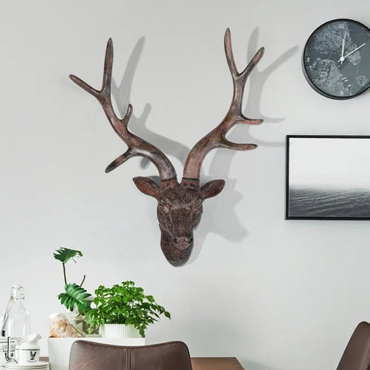Décoration Murale Tête de Cerf 3D Rustique 1