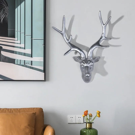Décoration Murale Tête de Cerf 3D Rustique 4