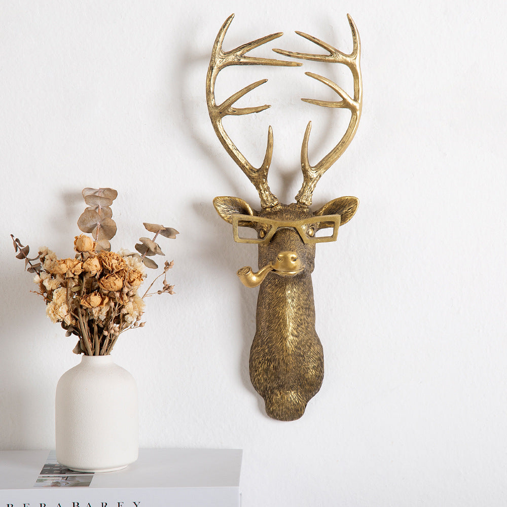 Décoration Murale Tête de Cerf Frankie pour Intérieur Rustique 5