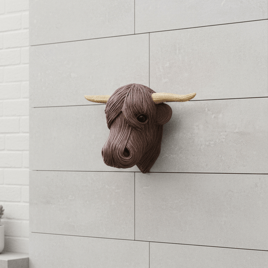 Décoration Murale Tête de Vache Rustique 0