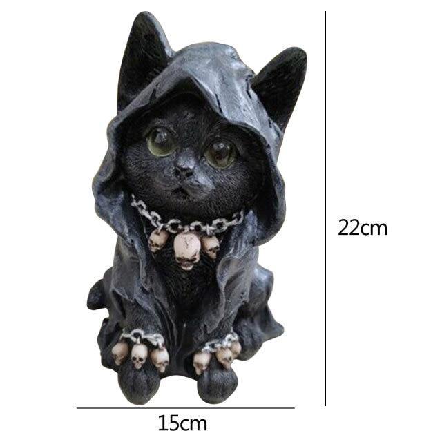 Décoration de Chat en Résine pour Halloween 0
