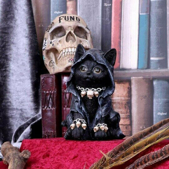 Décoration de Chat en Résine pour Halloween 1