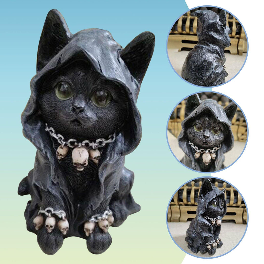 Décoration de Chat en Résine pour Halloween 4