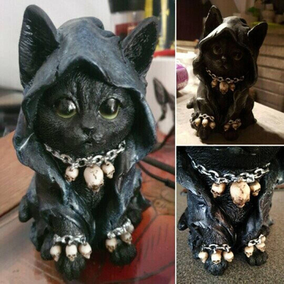 Décoration de Chat en Résine pour Halloween 6