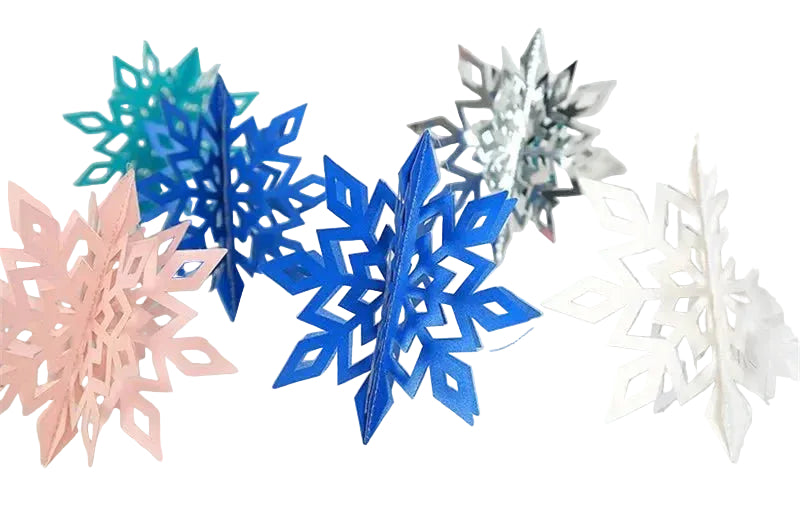 Décoration de Fête Flocon de Neige 3D pour Noël et Anniversaire 0