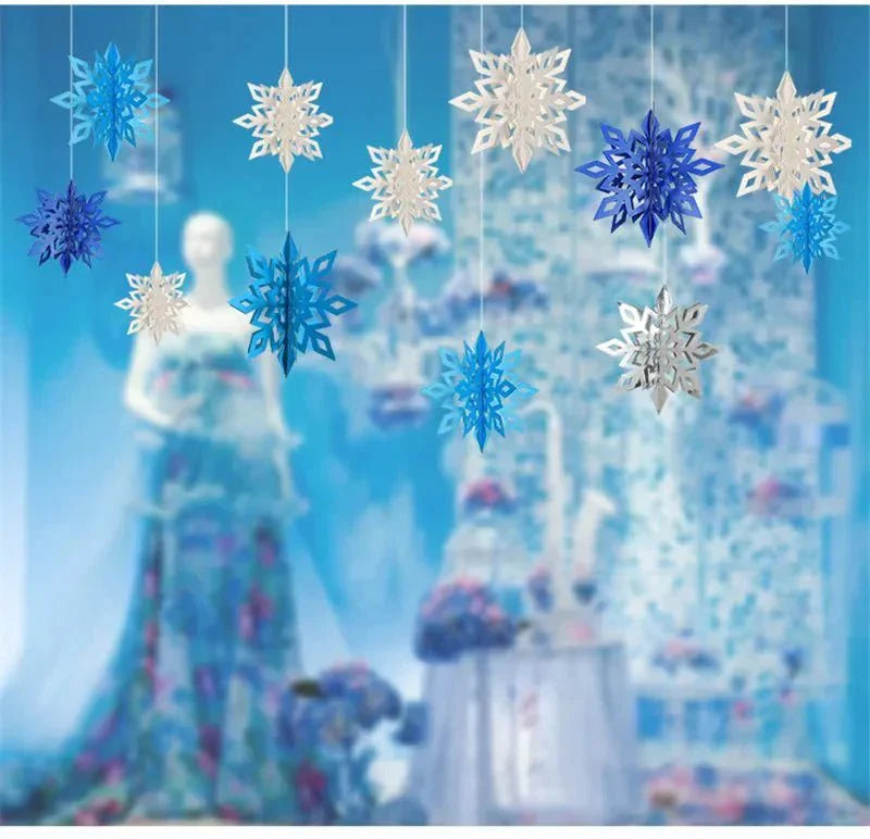 Décoration de Fête Flocon de Neige 3D pour Noël et Anniversaire 1