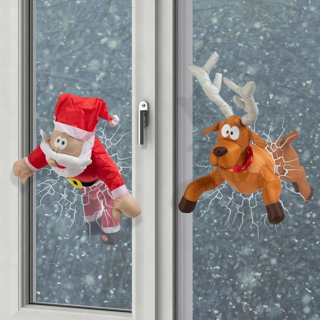 Décoration de Noël Animée avec Son et Mouvement pour Fenêtres 1