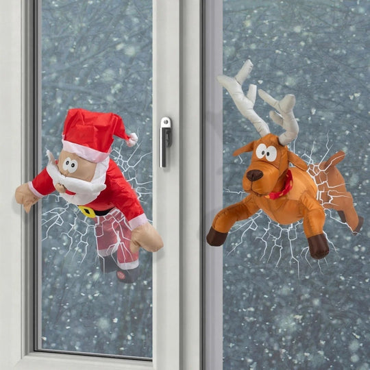 Décoration de Noël Animée avec Son et Mouvement pour Fenêtres 1