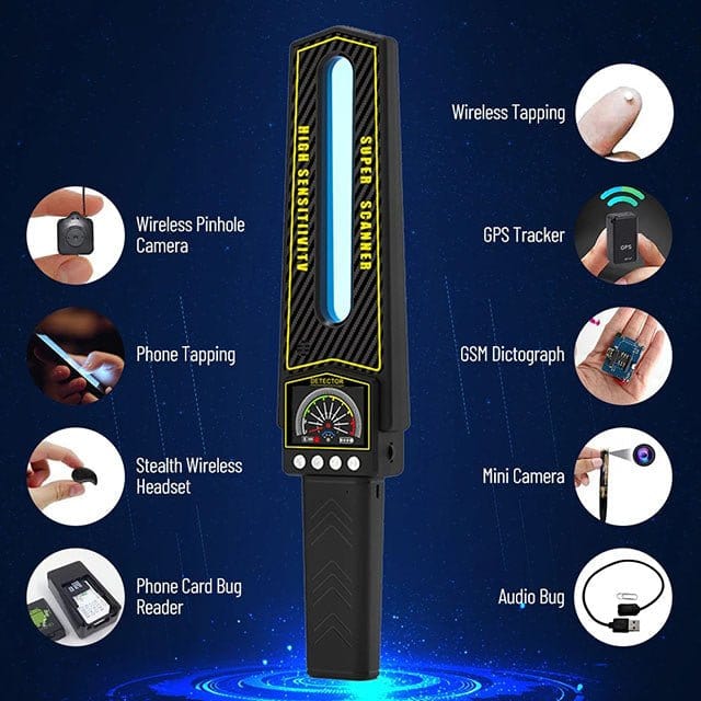 Détecteur de Menaces Portable avec Scanner de Caméra et Signal RF 3