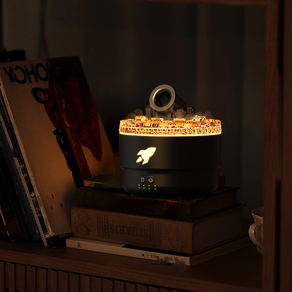 Diffuseur d'Arômes Humidificateur avec Effet Lave et Veilleuse 2