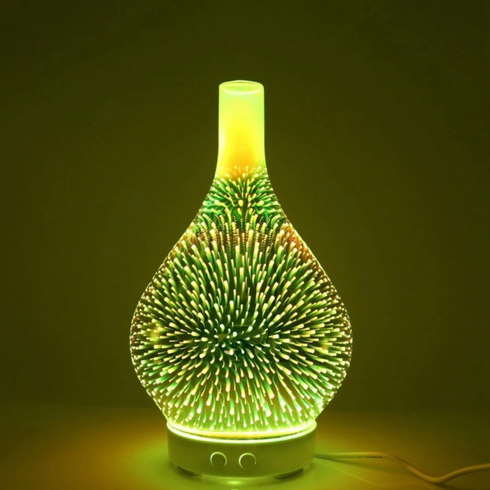 Diffuseur d'arôme en verre 3D avec lumières LED changeantes 2