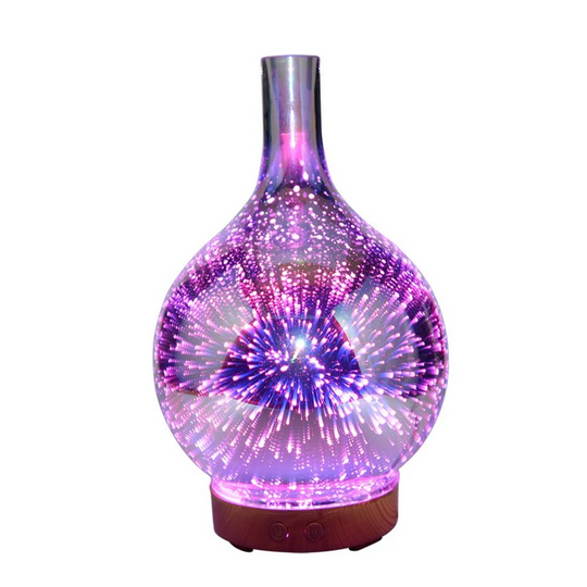Diffuseur d'arôme en verre 3D avec lumières LED changeantes 4