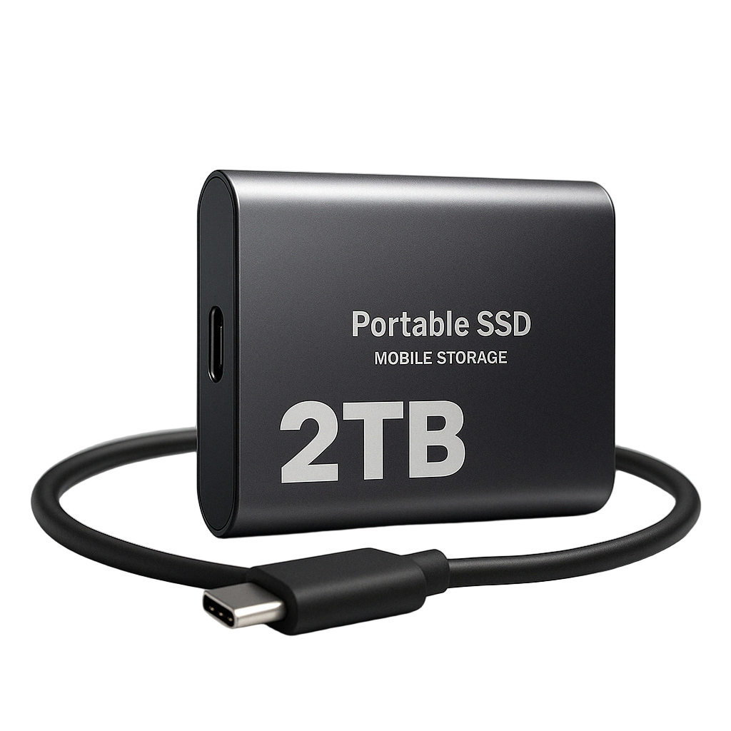 Disque Dur Externe SSD Portable Haute Vitesse 1 To 2 To USB-C Résistant aux Chocs 0