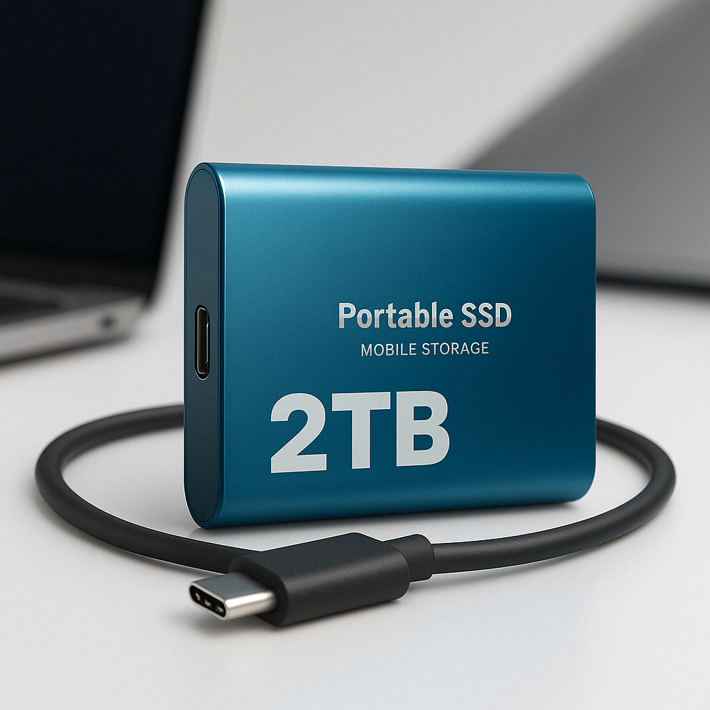 Disque Dur Externe SSD Portable Haute Vitesse 1 To 2 To USB-C Résistant aux Chocs 1
