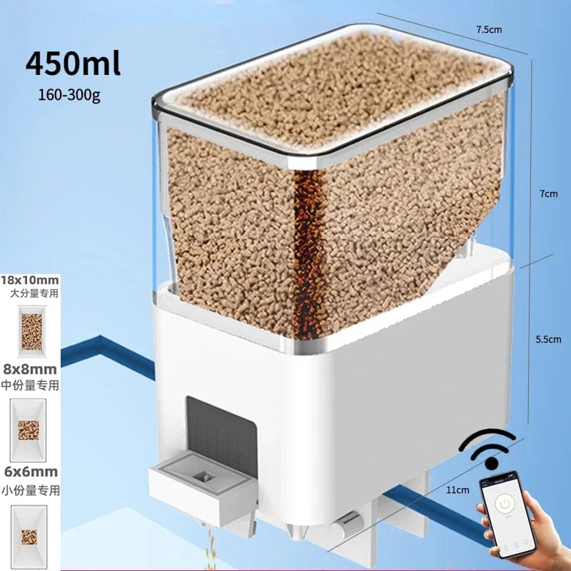 Distributeur Automatique de Nourriture pour Aquarium avec Télécommande WiFi 7