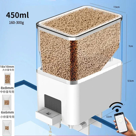 Distributeur Automatique de Nourriture pour Aquarium avec Télécommande WiFi 7