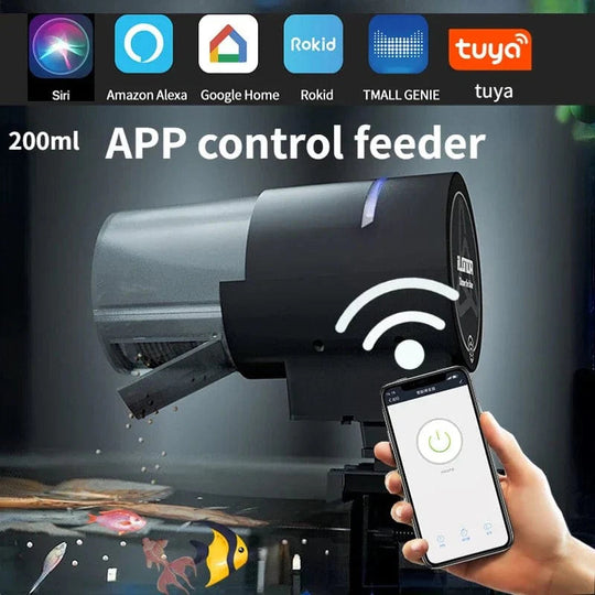 Distributeur Automatique de Nourriture pour Aquarium avec Télécommande WiFi 8