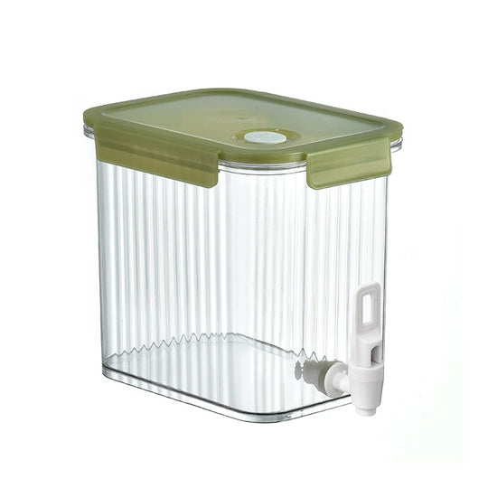 Distributeur de boissons transparent avec bec verseur et couvercle hermétique 0