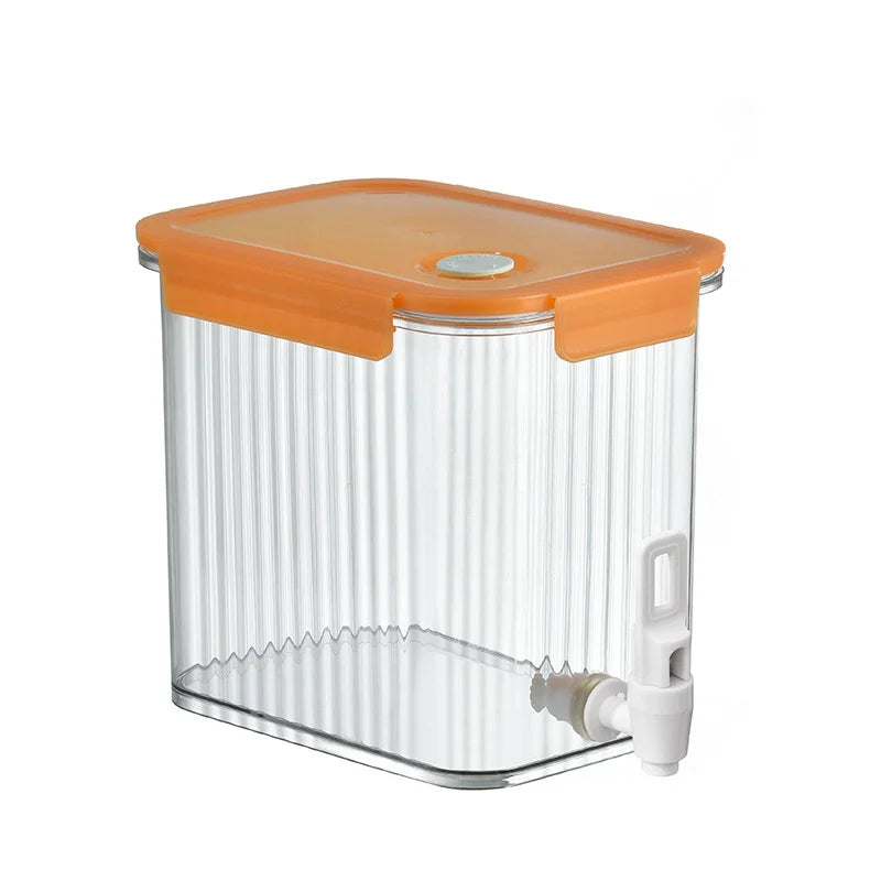 Distributeur de boissons transparent avec bec verseur et couvercle hermétique 8