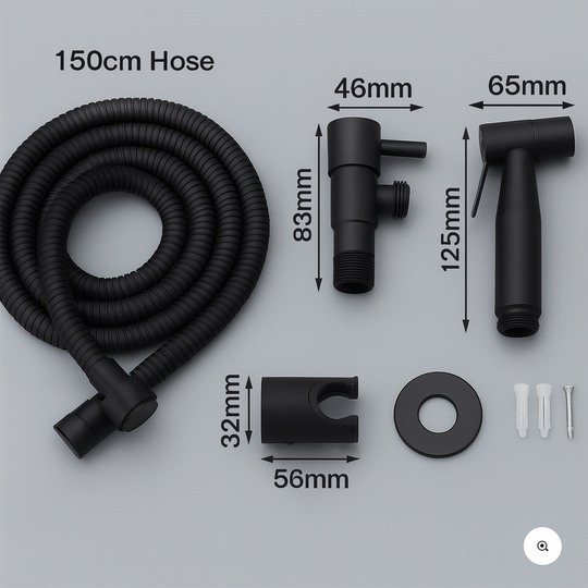 Douchette de Bidet Murale Réglable Moderne pour Salle de Bain 2