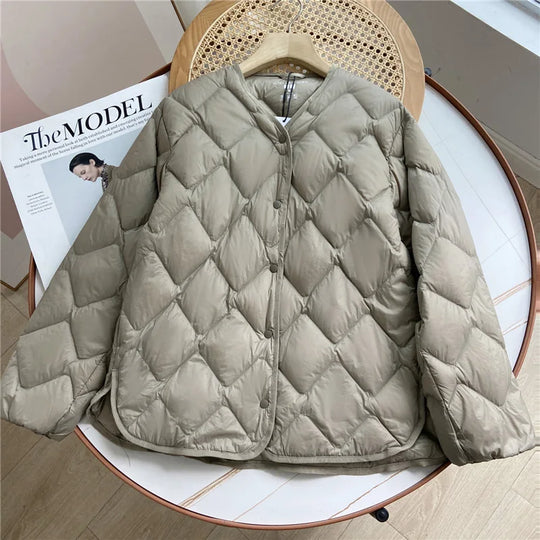 Doudoune Femme Ultra Légère Sans Col Automne Hiver 3