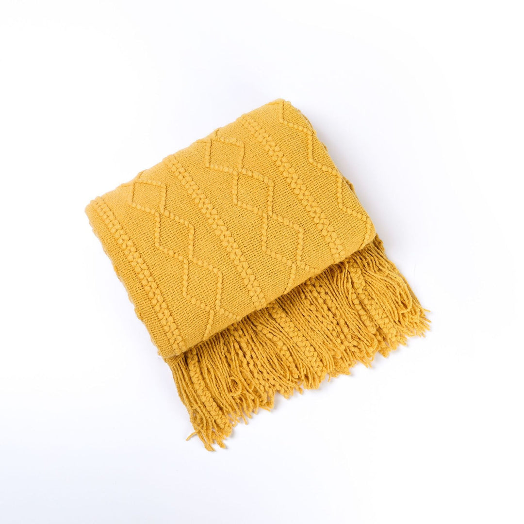 Écharpe Femme Tricot Texturé Polyvalente 0