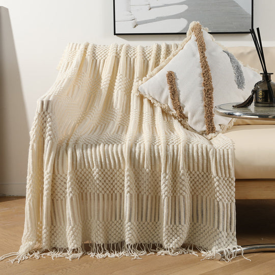 Écharpe Femme Tricot Texturé Polyvalente 1