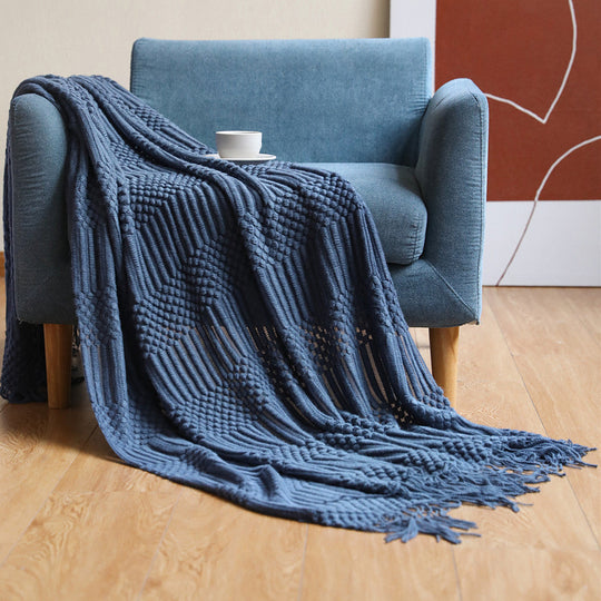 Écharpe Femme Tricot Texturé Polyvalente 10