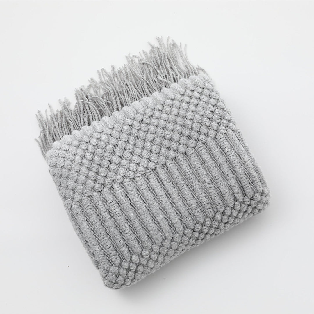 Écharpe Femme Tricot Texturé Polyvalente 15