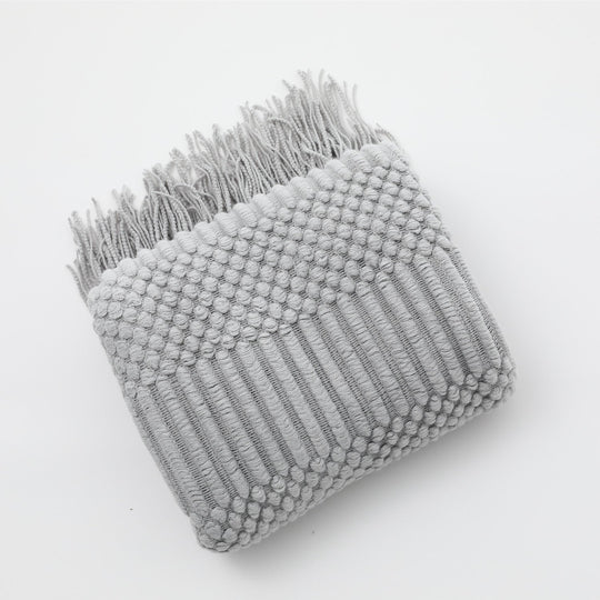 Écharpe Femme Tricot Texturé Polyvalente 15