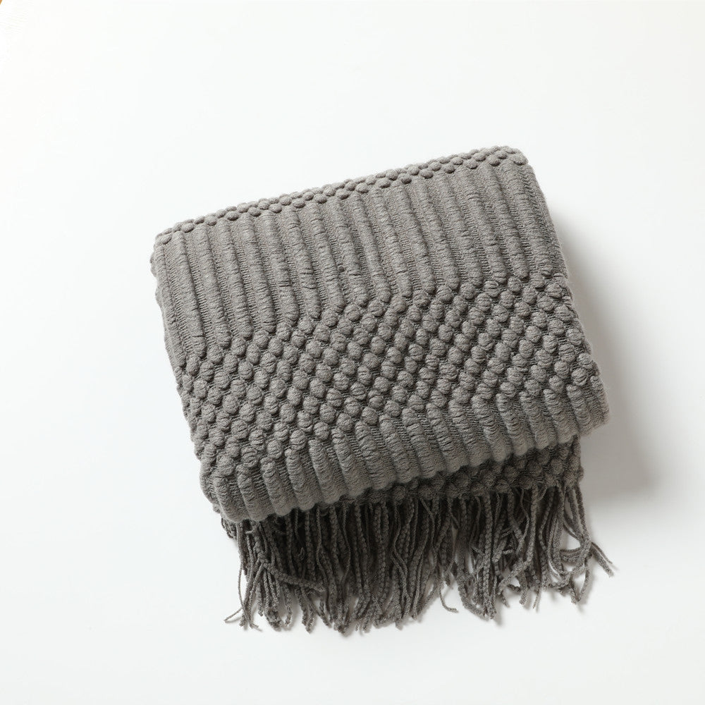 Écharpe Femme Tricot Texturé Polyvalente 16
