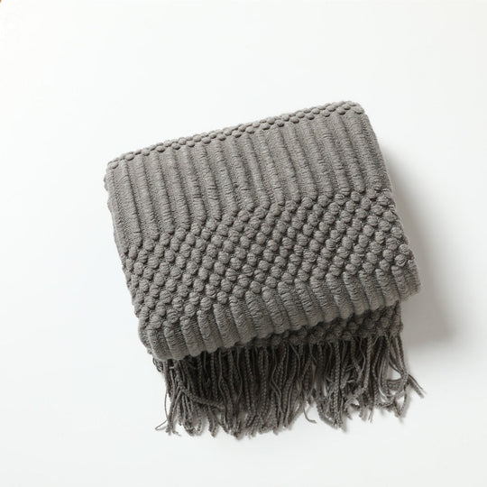 Écharpe Femme Tricot Texturé Polyvalente 16