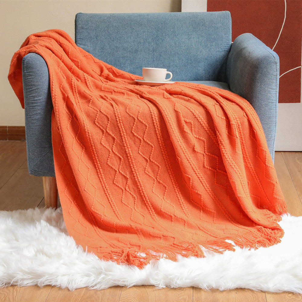 Écharpe Femme Tricot Texturé Polyvalente 3