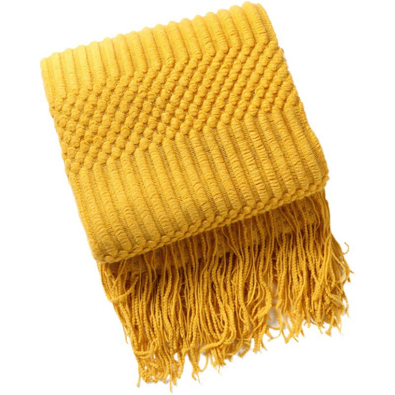 Écharpe Femme Tricot Texturé Polyvalente 4