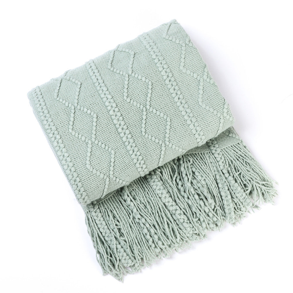 Écharpe Femme Tricot Texturé Polyvalente 4