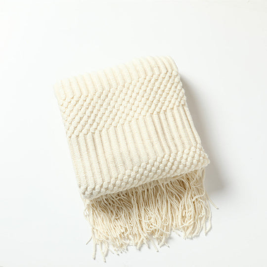 Écharpe Femme Tricot Texturé Polyvalente 5