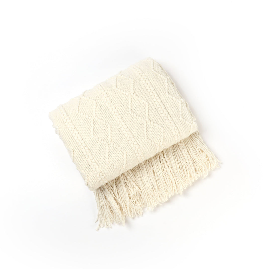 Écharpe Femme Tricot Texturé Polyvalente 8