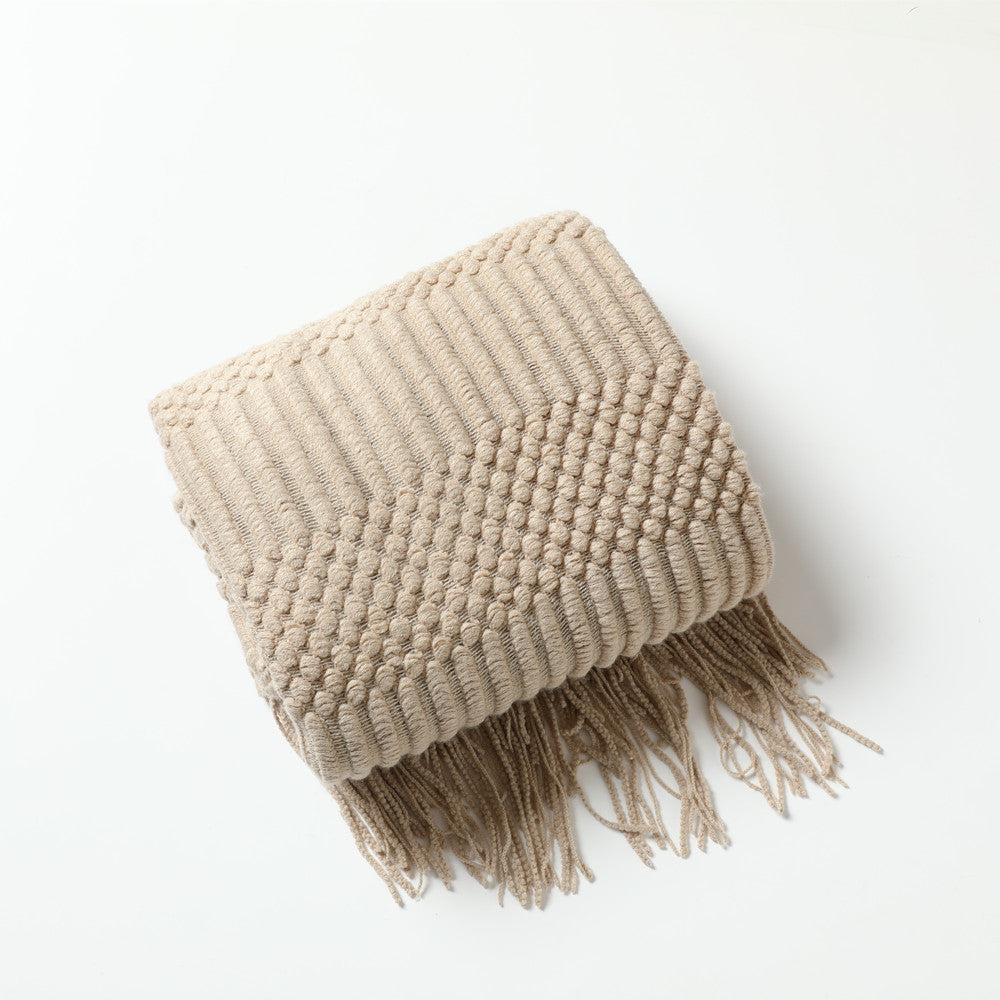 Écharpe Femme Tricot Texturé Polyvalente 9