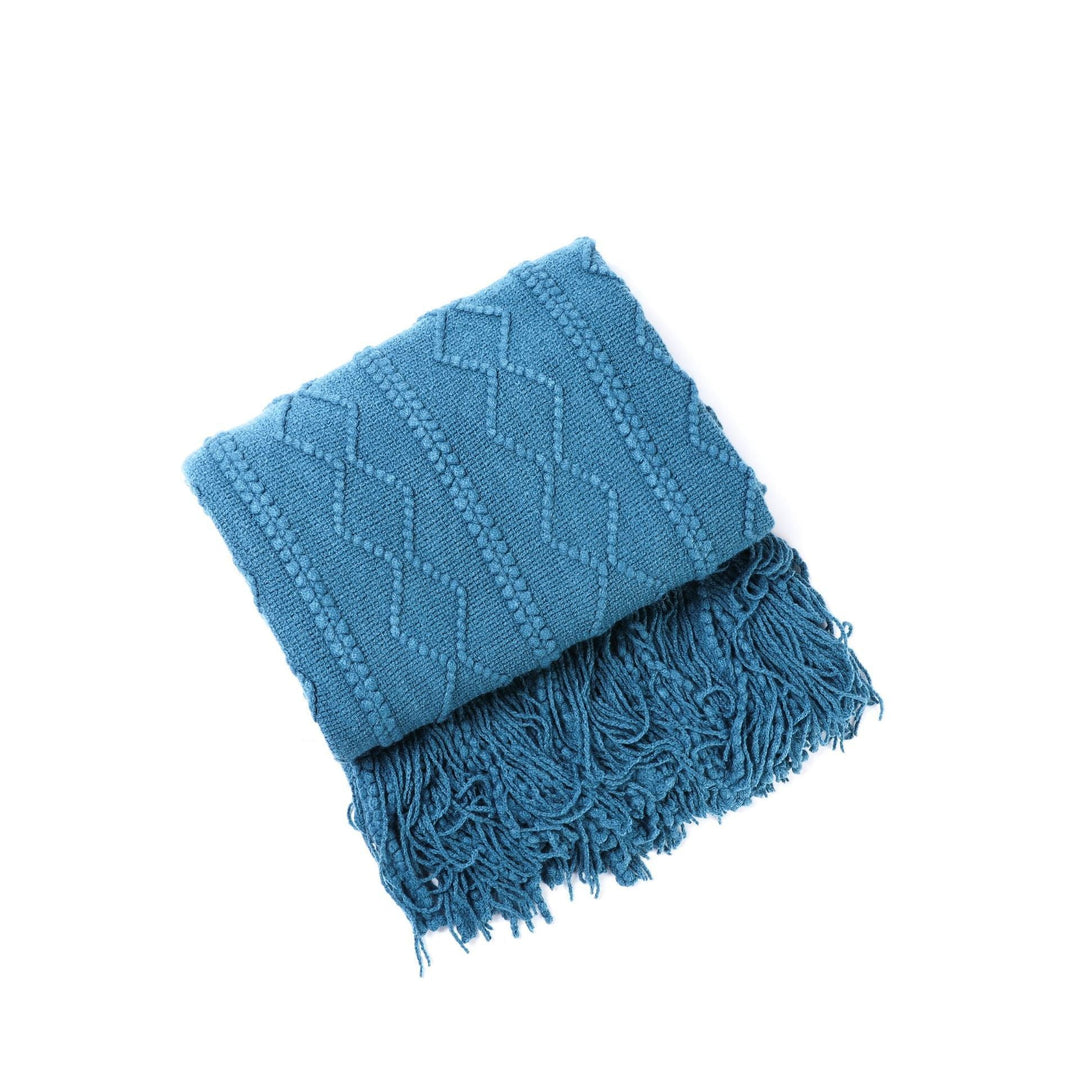 Écharpe Femme Tricot Texturé Polyvalente 9