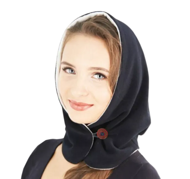Écharpe à Capuche Unisexe Pratique pour Hiver, Cagoule Polyvalente et Ajustable 0