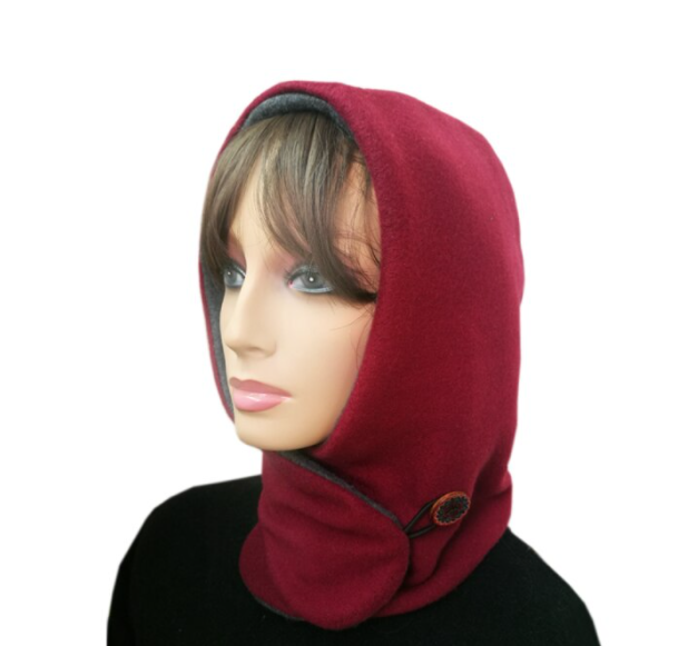 Écharpe à Capuche Unisexe Pratique pour Hiver, Cagoule Polyvalente et Ajustable 3