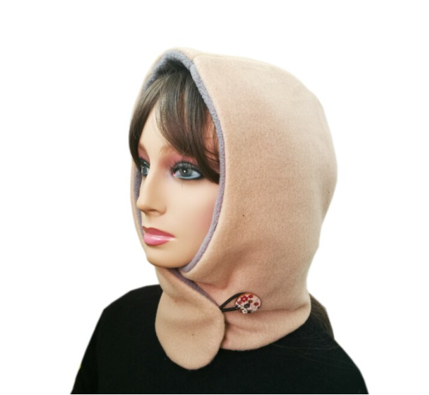 Écharpe à Capuche Unisexe Pratique pour Hiver, Cagoule Polyvalente et Ajustable 4