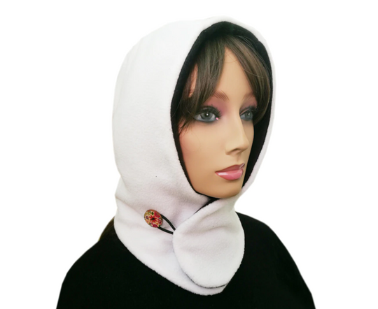 Écharpe à Capuche Unisexe Pratique pour Hiver, Cagoule Polyvalente et Ajustable 8