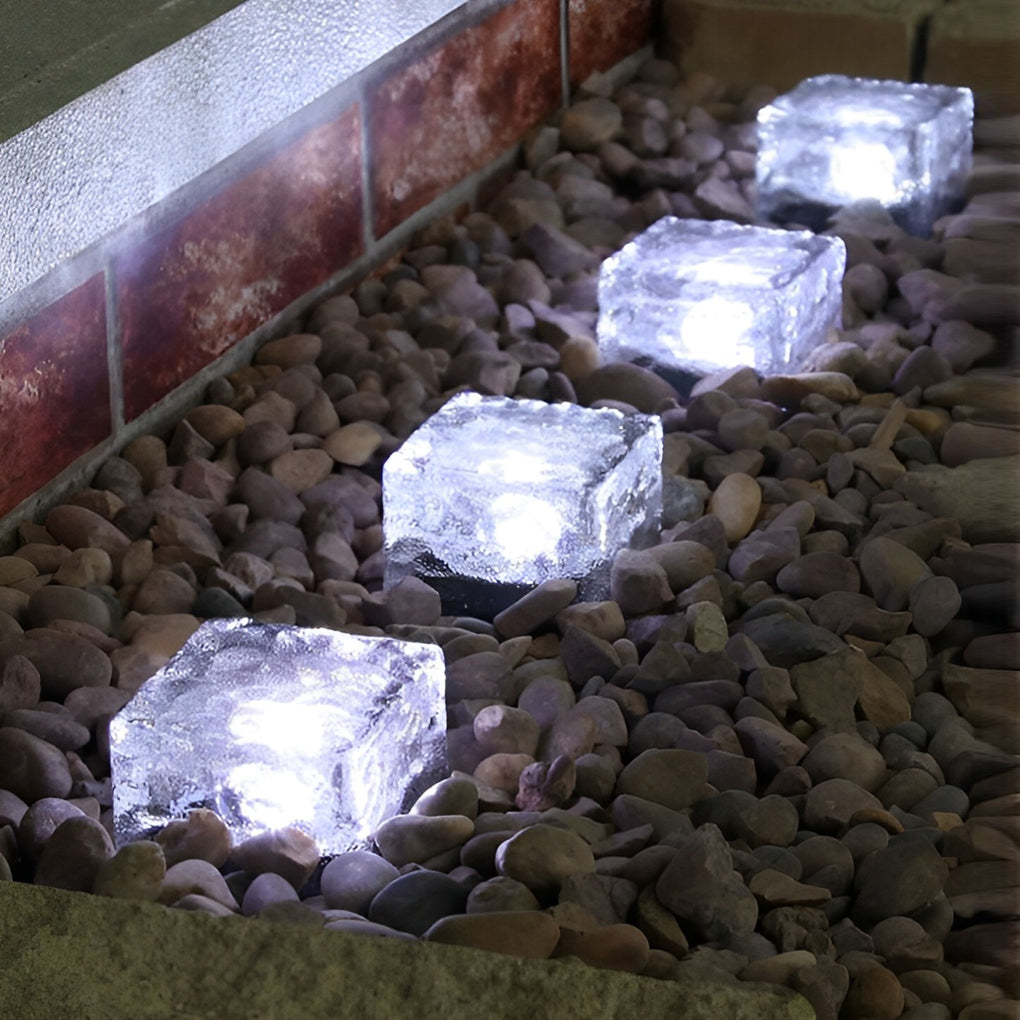 Éclairage Extérieur Solaire Carré Intelligent Luminaire Moderne pour Jardin et Terrasse 8