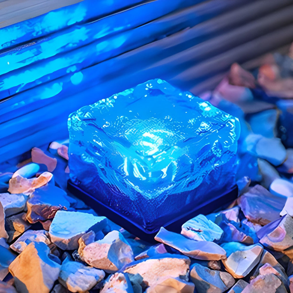 Éclairage Extérieur Solaire Carré Intelligent Luminaire Moderne pour Jardin et Terrasse 9