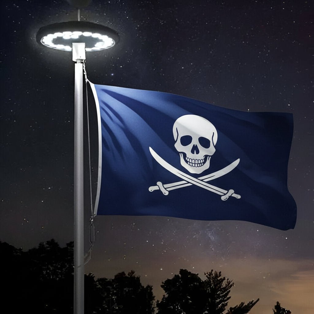 Éclairage Solaire Automatique pour Drapeaux 0