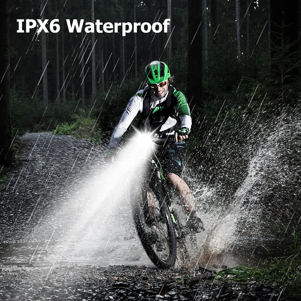 Éclairage Vélo LED Multifonctionnel Énergétique avec Modes Puissants et Résistance à l'Eau IPX6 4