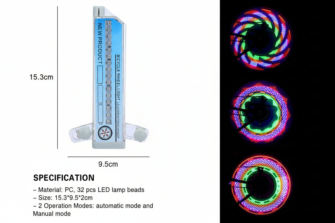 Éclairages de Vélo LED Multicolores 0